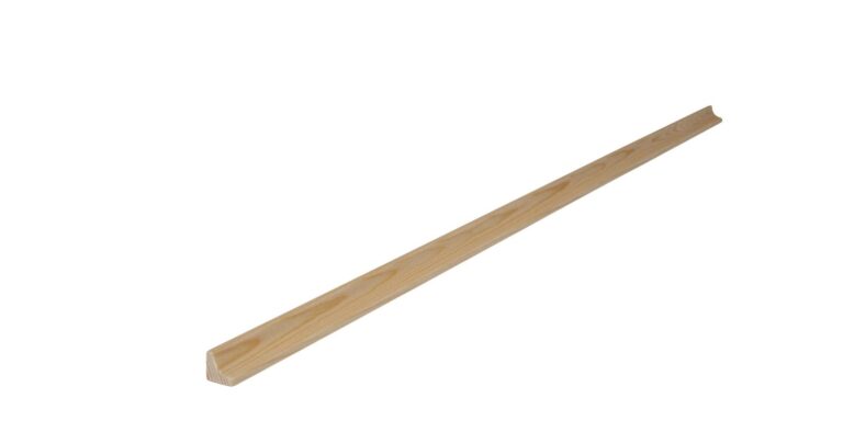 10 mm x 10 mm Hohlkehlleiste Kiefer (Bild 1)