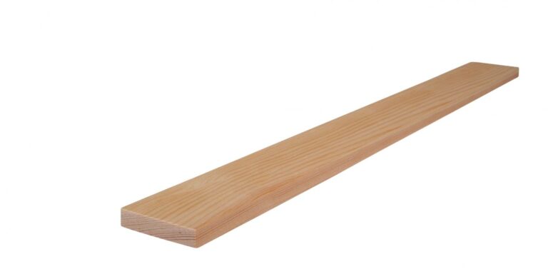10 mm x 50 mm Rechteckleiste Kiefer (Bild)