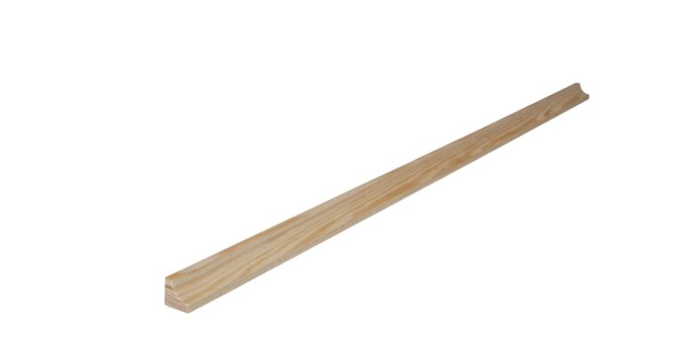 12 mm x 12 mm Hohlkehlleiste Kiefer (Bild 1)