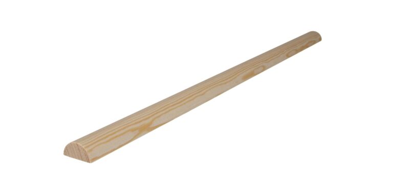 12 mm x 24 mm Halbrundleiste Kiefer (Bild)