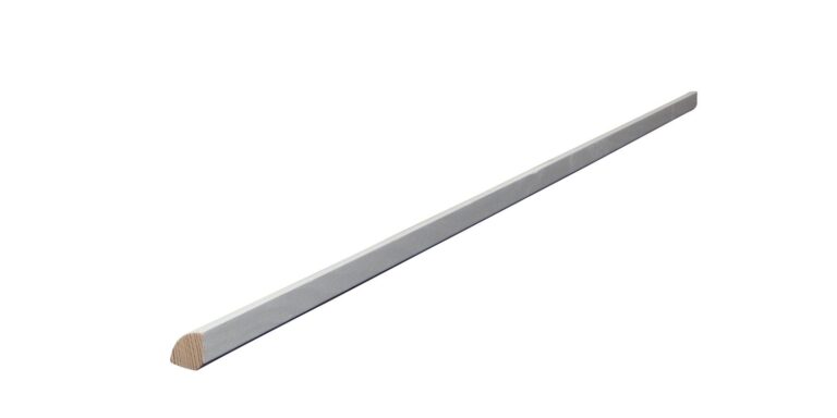 14 mm x 14 mm Viertelstab Kiefer gefast weiß grundiert (Bild 2)