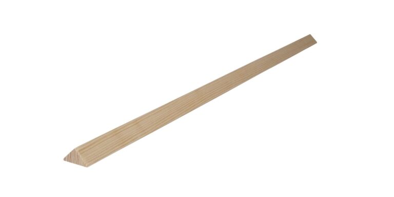 15 mm x 15 mm Dreikantleiste Kiefer (Bild)