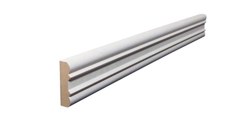 16 mm x 55 mm Schlageleiste MDF weiß grundiert # 74 (Bild 2)