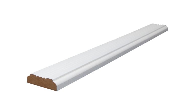16 mm x 55 mm Schlageleiste MDF weiß grundiert # 75 (Bild 1)