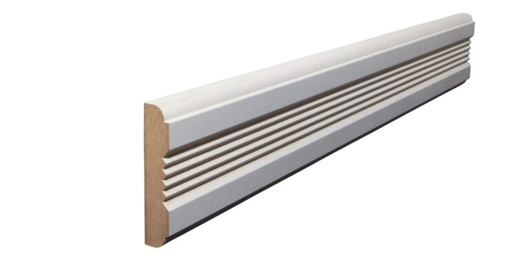 16 mm x 75 mm Schlageleiste MDF weiß grundiert # 73 (Bild 2)