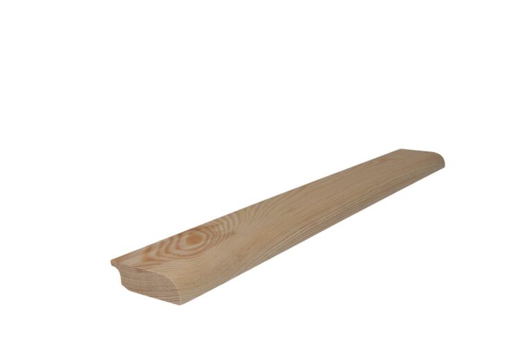 18 mm x 58 mm Scheuerleiste Kiefer ästig abgerundet (Bild 1)