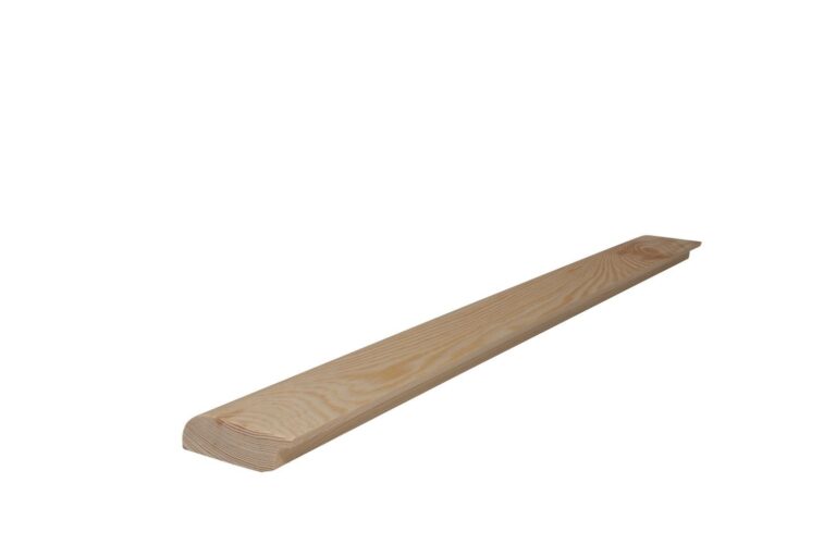 18 mm x 58 mm Scheuerleiste Kiefer ästig abgerundet (Bild 2)
