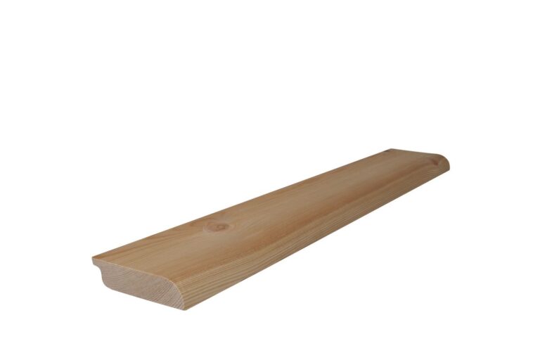 18 mm x 78 mm Scheuerleiste Kiefer ästig abgerundet (Bild 1)