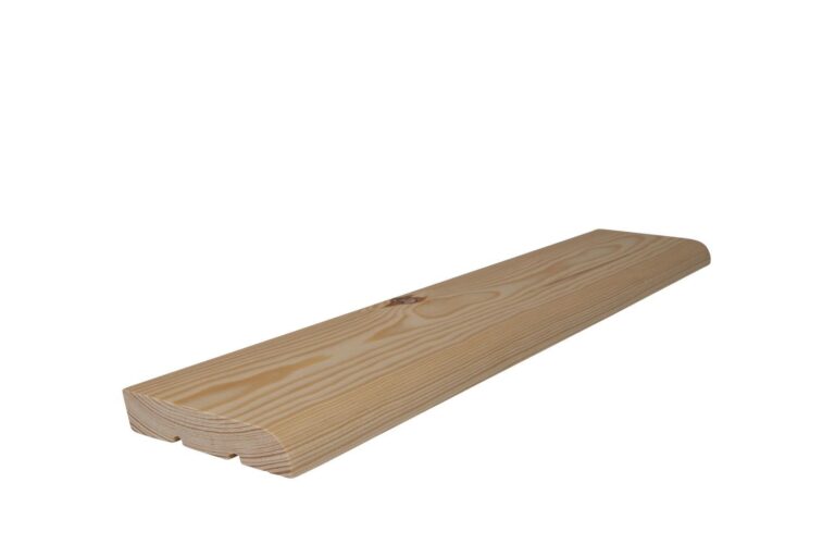 18 mm x 95 mm Scheuerleiste Kiefer ästig abgerundet (Bild 1)