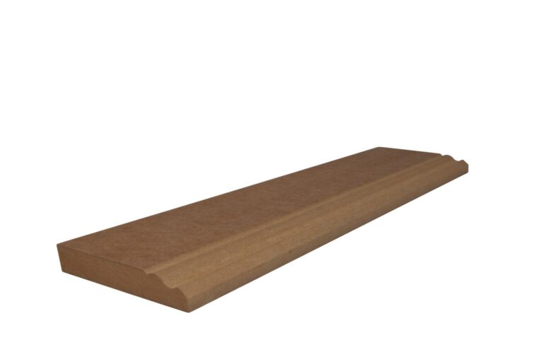 19 mm x 118 mm Scheuerleiste MDF roh mit großem Karniesprofil (Bild 1)