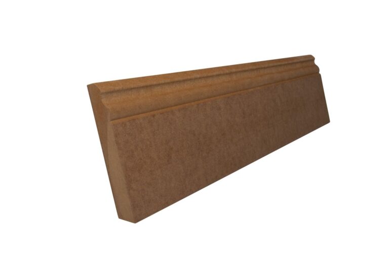 19 mm x 118 mm Scheuerleiste MDF roh mit großem Karniesprofil (Bild 2)