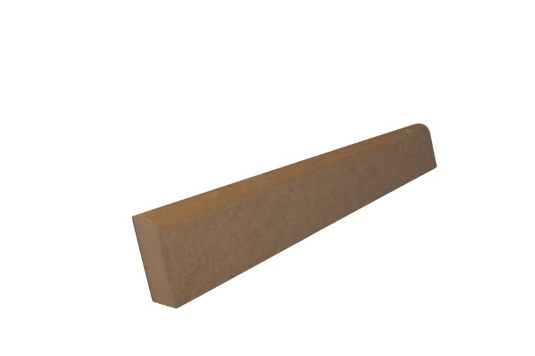 19 mm x 58 mm Scheuerleiste MDF roh abgerundet (Bild 2)
