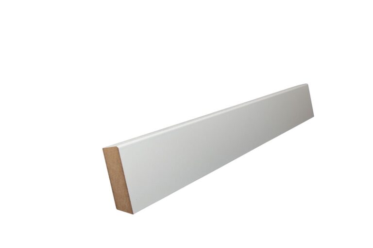 19 mm x 60 mm Scheuerleiste MDF weiß lackiert (Bild 1)