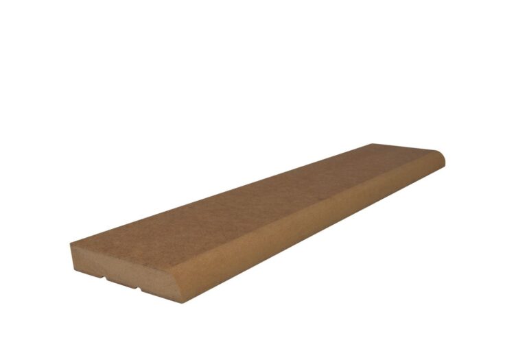 19 mm x 98 mm Scheuerleiste MDF roh abgerundet (Bild 1)