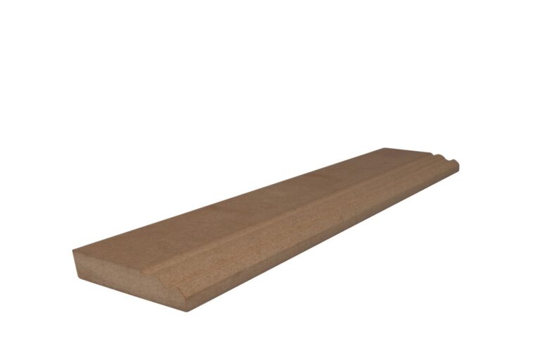 19 mm x 98 mm Scheuerleiste MDF roh mit großem Karniesprofil (Bild 1)
