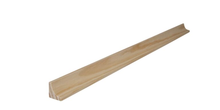 20 mm x 20 mm Hohlkehlleiste Kiefer (Bild 1)