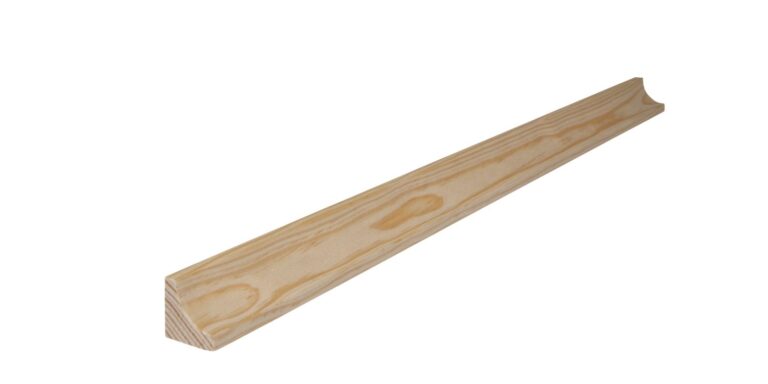 23 mm x 23 mm Hohlkehlleiste Kiefer (Bild 1)
