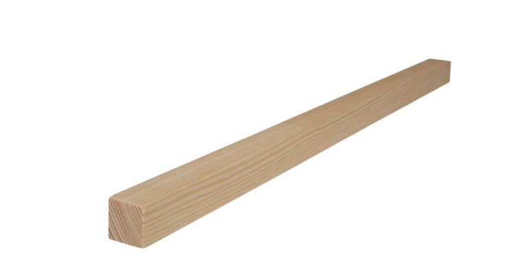 23 mm x 23 mm Quadratleiste Kiefer (Bild)