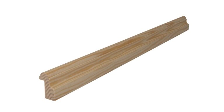 23 mm x 32 mm Glasfalzleiste Kiefer # 51 mit 8 mm x 22 mm Falz (Bild 1)