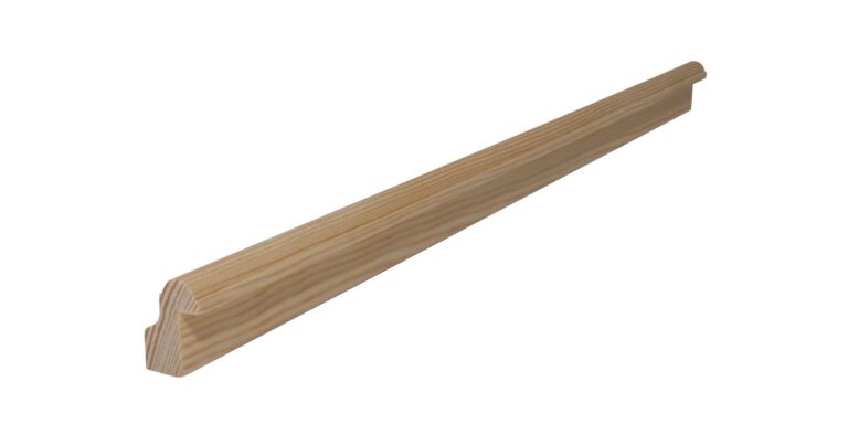23 mm x 32 mm Glasfalzleiste Kiefer # 51 mit 8 mm x 22 mm Falz (Bild 2)