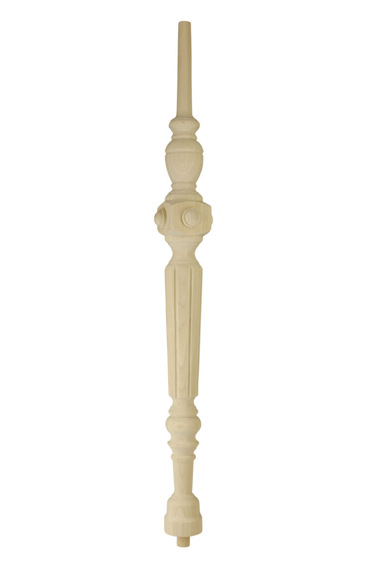 25 mm x 120 mm Treppenstab White Wood Typ M (Bild)