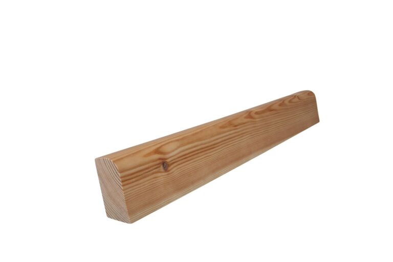 25 mm x 45 mm Scheuerleiste Kiefer ästig abgerundet (Bild 3)