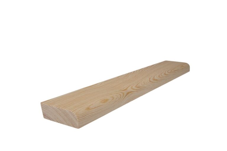 25 mm x 68 mm Scheuerleiste Kiefer ästig abgerundet (Bild 1)