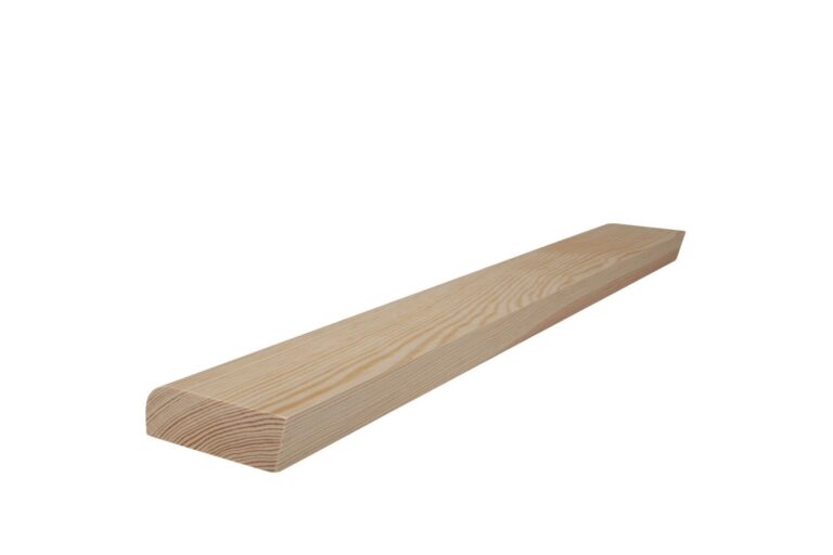 25 mm x 78 mm Scheuerleiste Kiefer ästig abgerundet (Bild 2)