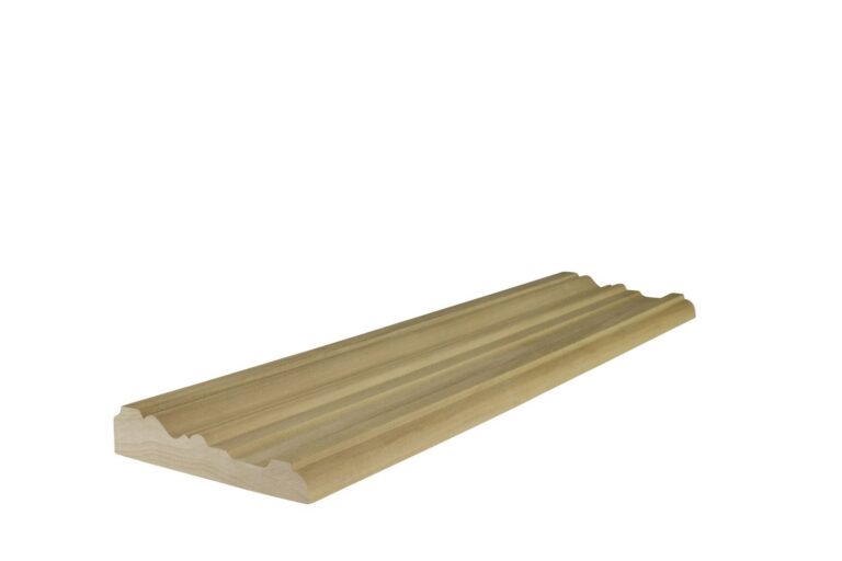 28 mm x 120 mm Türbekleidung White Wood roh # 1111 (Bild 1)