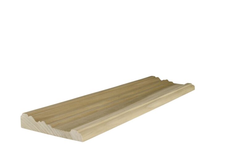 28 mm x 140 mm Türbekleidung White Wood roh # 1111 (Bild 1)