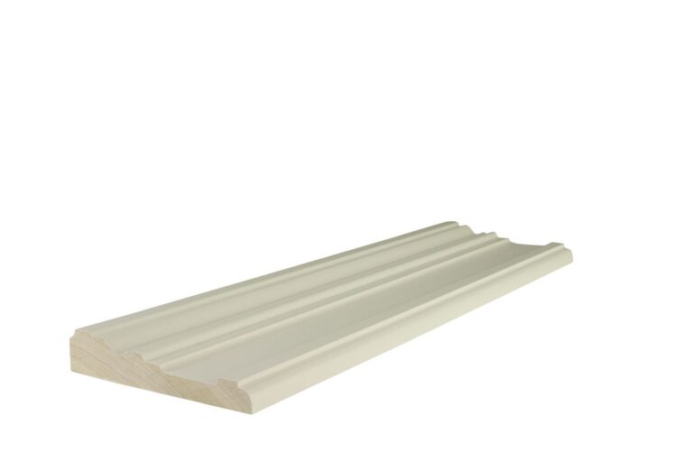 28 mm x 140 mm Türbekleidung White Wood weiß grundiert # 1111 (Bild 1)