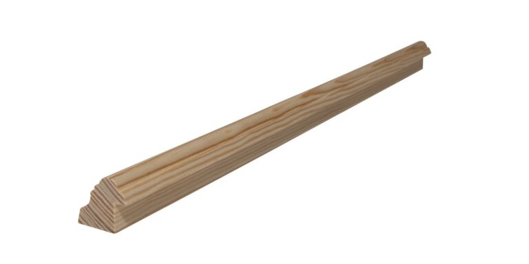 29 mm x 33 mm Glasfalzleiste Kiefer # 56 mit 8 mm x 17 mm Falz (Bild 1)
