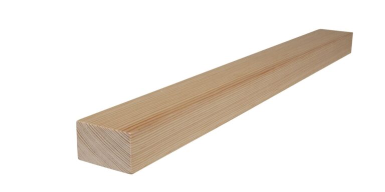 30 mm x 50 mm Rechteckleiste Kiefer (Bild)