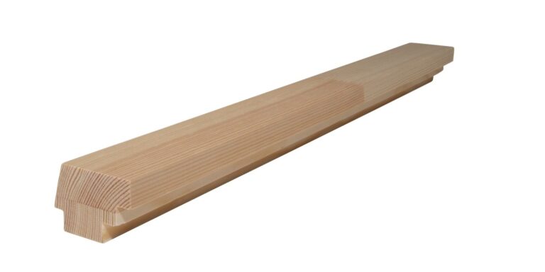 37 mm x 52 mm Fensterprofil Flügelholz Kiefer als Unterstueck mit Doppelfalz (Bild 1)