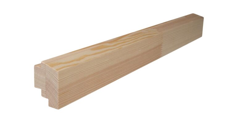 37 mm x 52 mm Fensterprofil Flügelholz Kiefer als Unterstueck mit Doppelfalz (Bild 2)