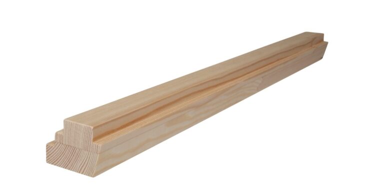 37 mm x 52 mm Fensterprofil Flügelholz Kiefer als Unterstueck mit Doppelfalz (Bild 3)