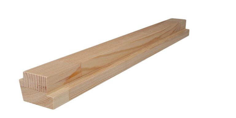 37 mm x 52 mm Fensterprofil Flügelholz Kiefer mit 9 mm x 22 mm Falz (Bild 2)