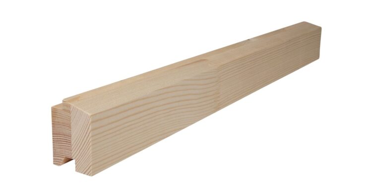 37 mm x 52 mm Fensterprofil Flügelholz Kiefer mit Quetschfalz (Bild 1)