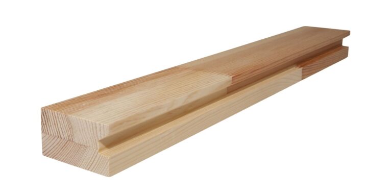 37 mm x 65 mm Blendrahmen Kiefer mit Quetschfalz (Bild 1)