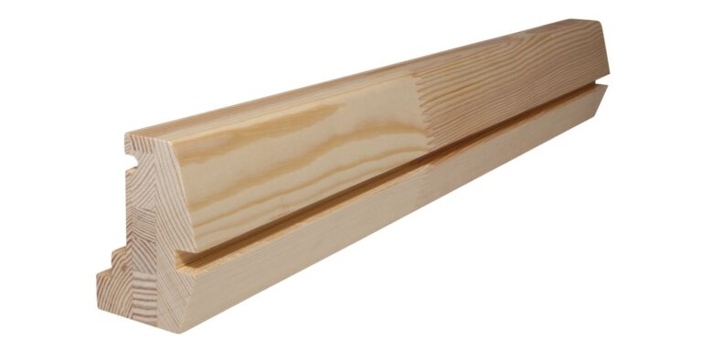 52 mm x 75 mm Fensterprofil Wasserschenkel Kiefer (Bild 1)