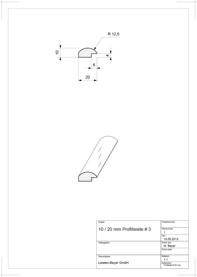 Profilleiste # 3 (Zeichnung)