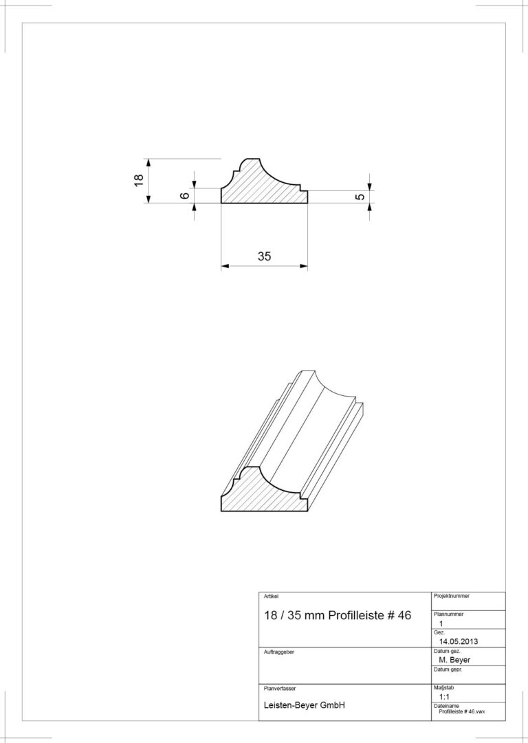 Profilleiste # 46 (Zeichnung)