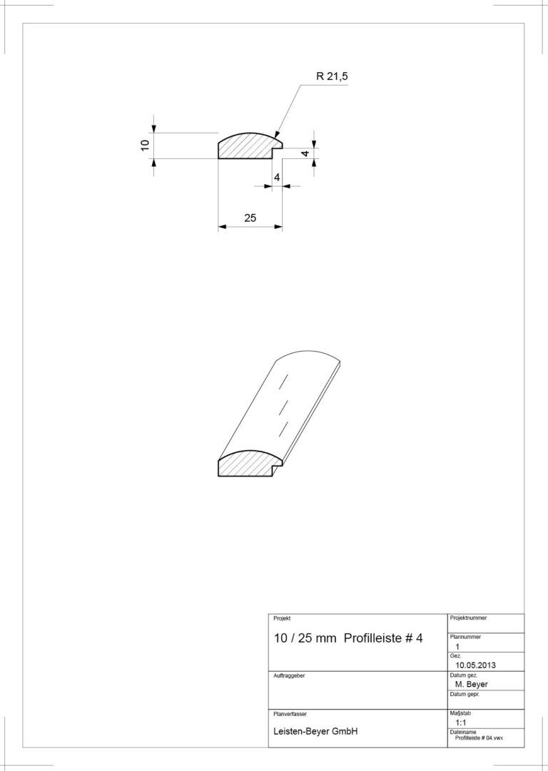 Profilleiste # 4 (Zeichnung)